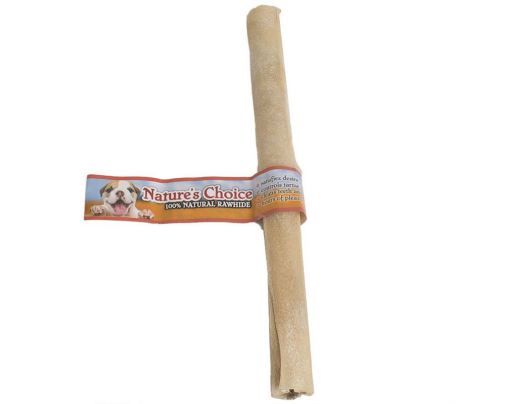 Loving Pets 10 Inch x 20mm Nature's Choice Pressed Rawhide Stick