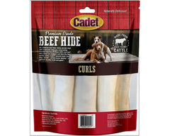 Cadet Rawhide Beef Curls (1 lb Pack)