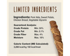 Cadet Pork, Chicken & Sweet Potato Triple Chews (6 Pack)