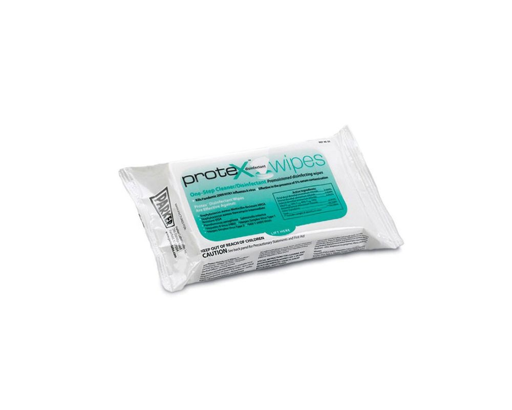 Protex Ultra Disinfectant Cleaner, NonSterile, Lemon Scent, 60ct Softpack, 6.5" x 6.0" Wipe